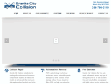 Tablet Screenshot of granitecitycollision.com